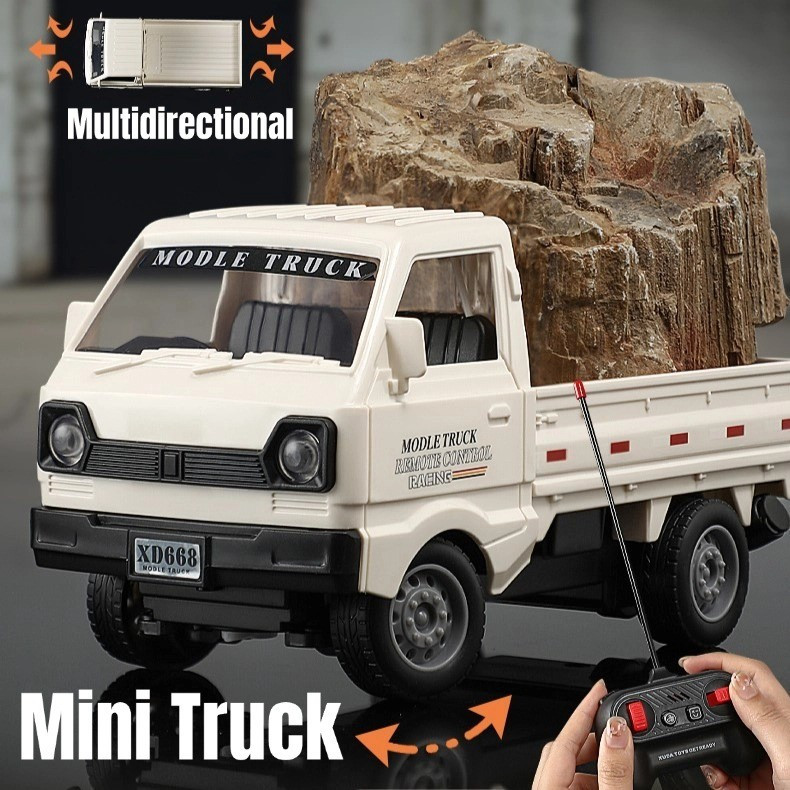 Mini Remote Control Truck Toy Car Double Door Drift RC Car with Spray ...