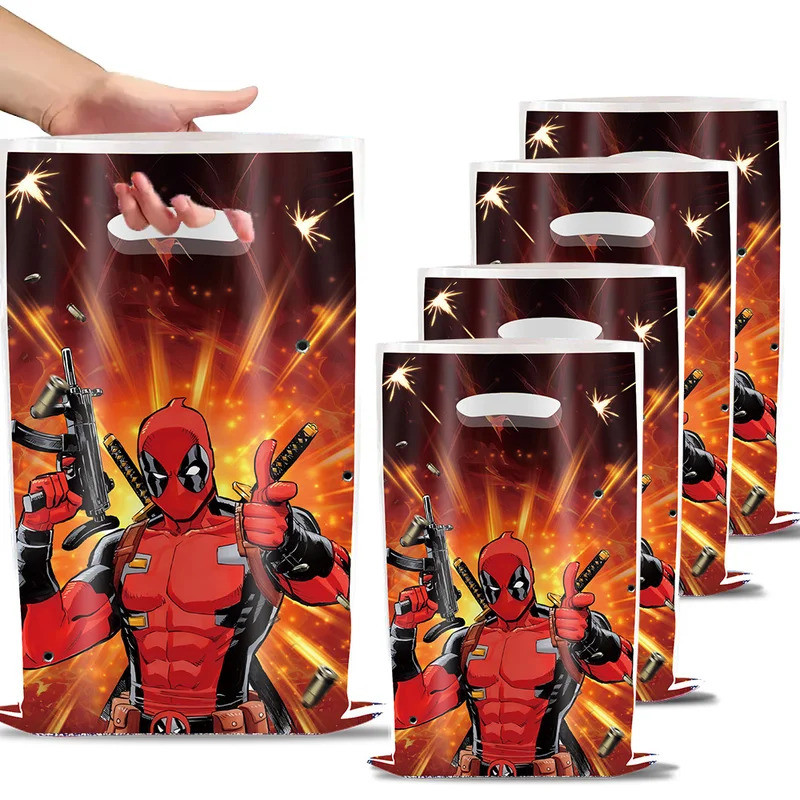30pcs New Superhero Cartoon Deadpool 3 Theme Gifts Bag Party Supplies ...