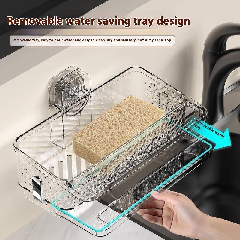 Multi functional home wall mounted drainage rack without punching holes ...