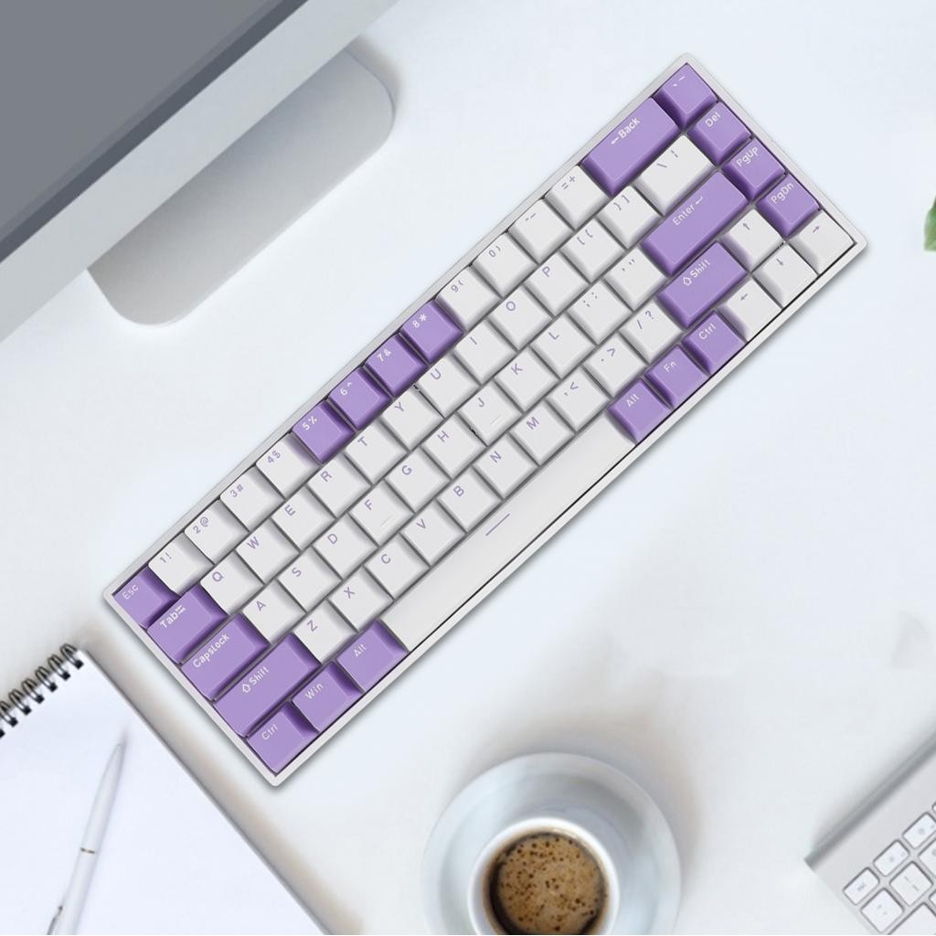 Maib Wired Gaming Keyboard Portable Red Switch 68 Keys Mechanical RGB ...