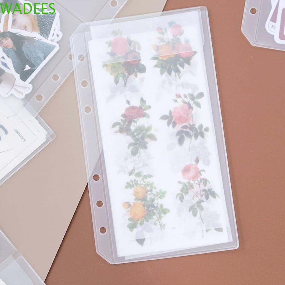 WADEES PVC Notebook Pouch Bags Waterproof Transparent File Holder ...