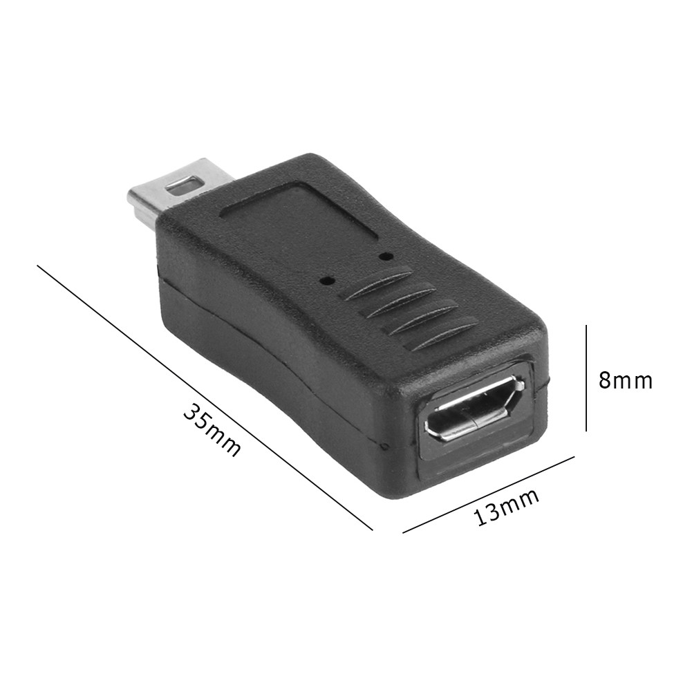 Mini USB 5Pin Male to Micro USB Female T Shape V3 to V8 Adapter ...
