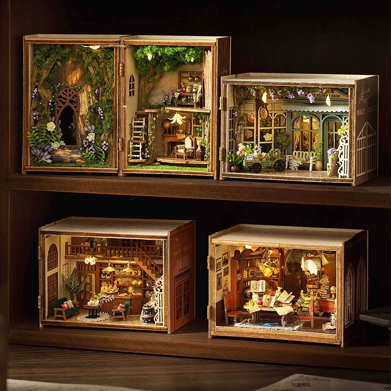 DIY Miniature Doll House 3D Puzzle Small House Assembly Building Model ...