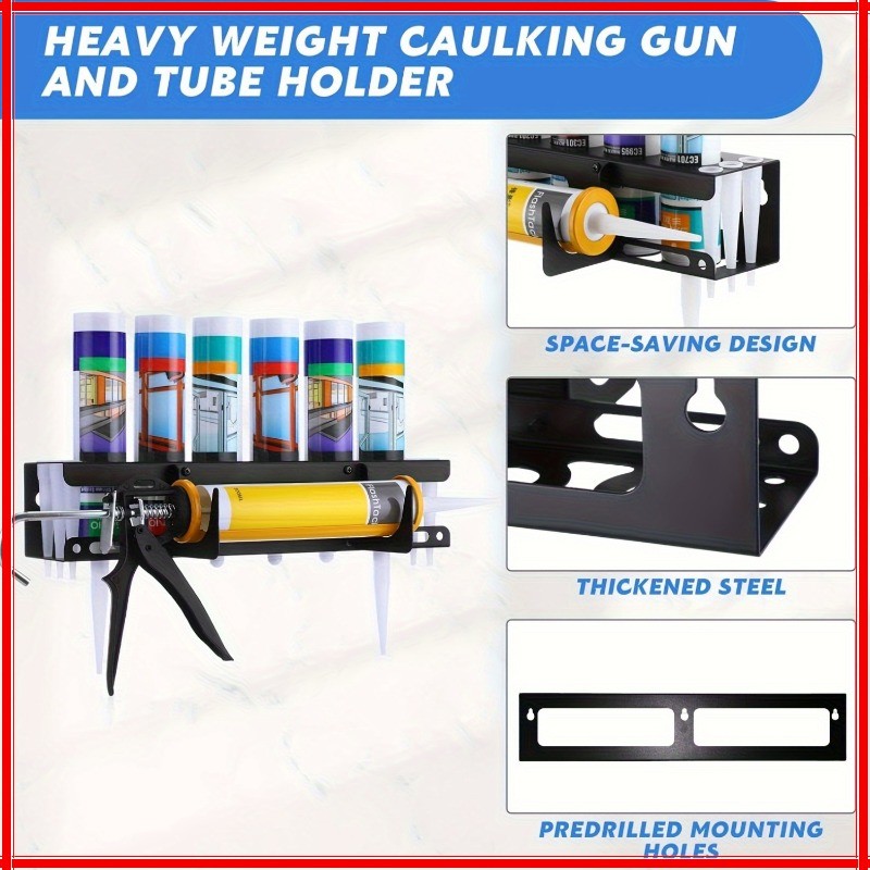 Bracket for sealant and silicone guns - Wall-mounted storage rack with ...