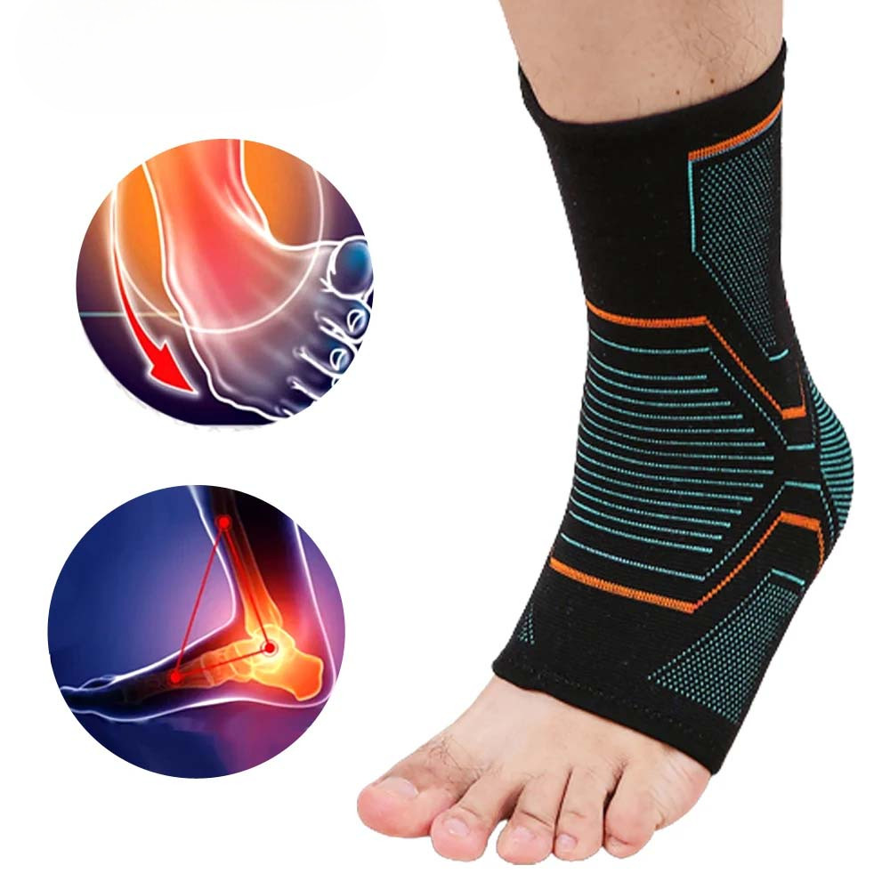 1pcs Compression Ankle Brace Sleeve Injury Recovery Joint Pain Tendon ...
