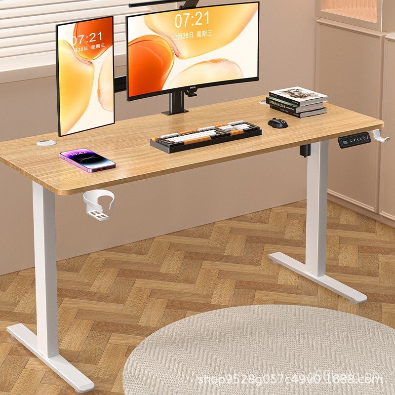 Home Office Electric Lift Table Bedroom Liftable Computer Desk Desk ...