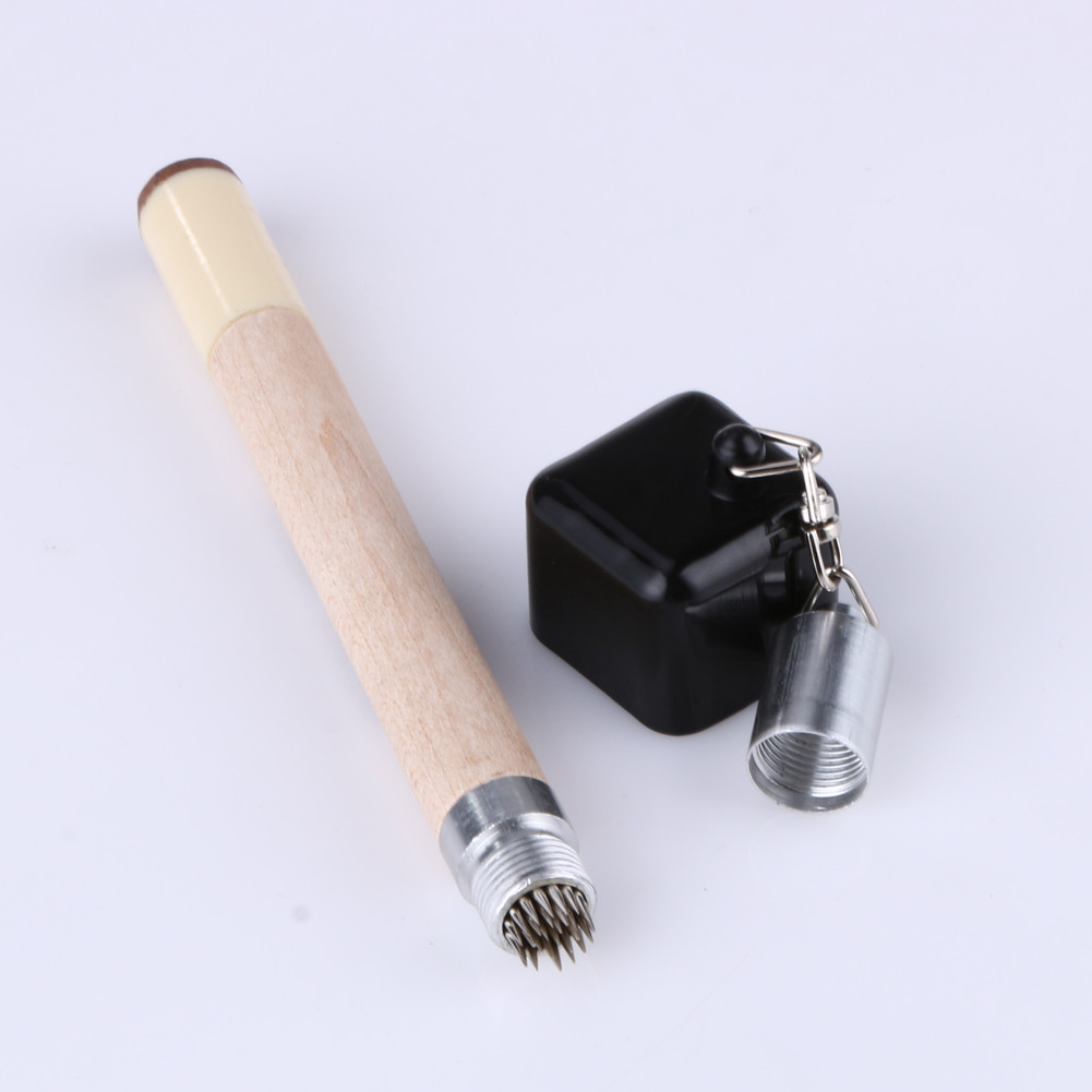 UK 2-in-1 Pocket Chalk Pen Portable Pool Cue Tip Prep Tool Gadgets Cue ...
