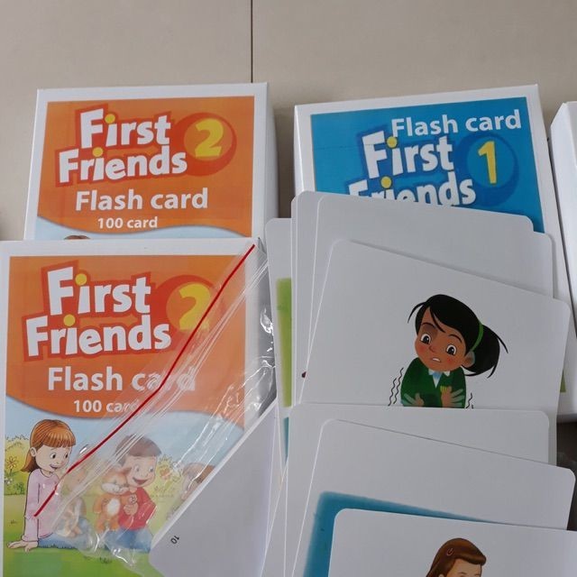 Flashcard of First Friends 1 and 2 books (A5 printed on 2 sides ...