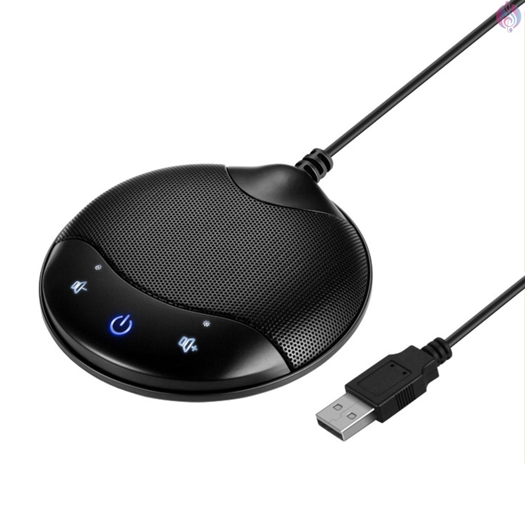 Portable USB Conference Microphone 360° Omnidirectional Condenser Mic ...