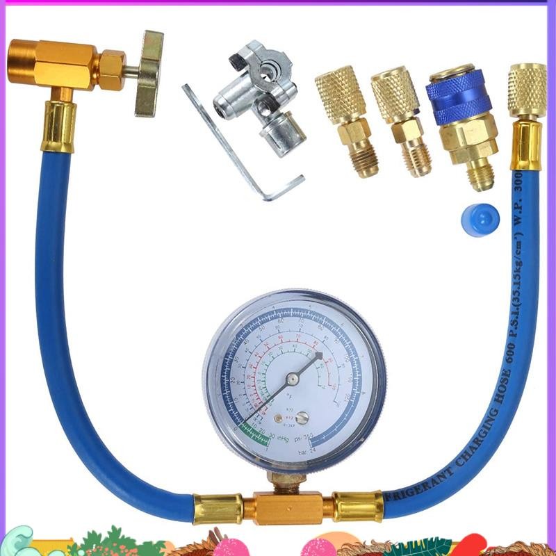 R134A Charging Hose to Refrigerator -with Air Conditioning Gauge ...
