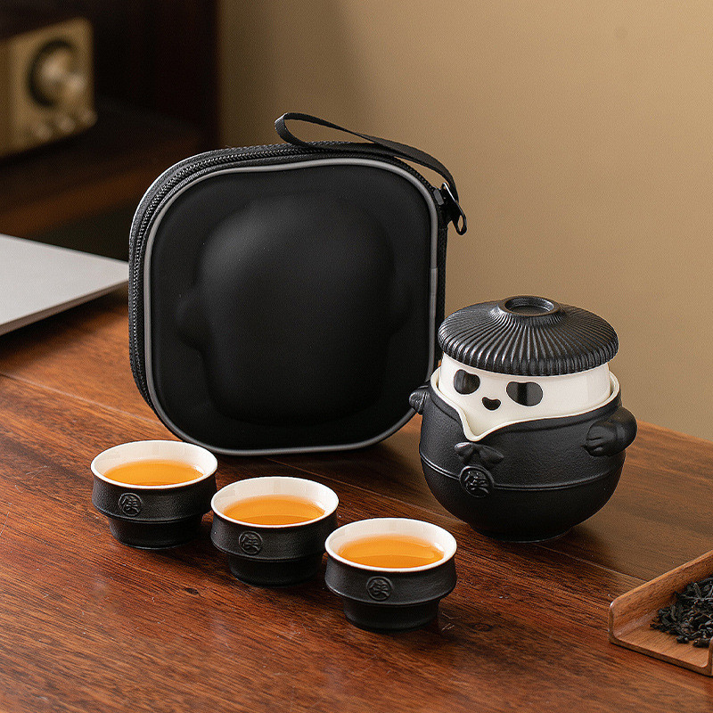 Tea Set Travel Tea Set Panda Tea Cup Set Portable Tea Set Outdoor ...