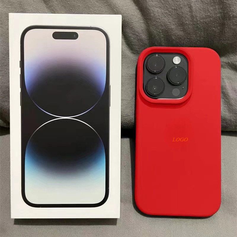 NEW Red Thicken Non-slip Liquid Matte Silicone Phone Case for IP