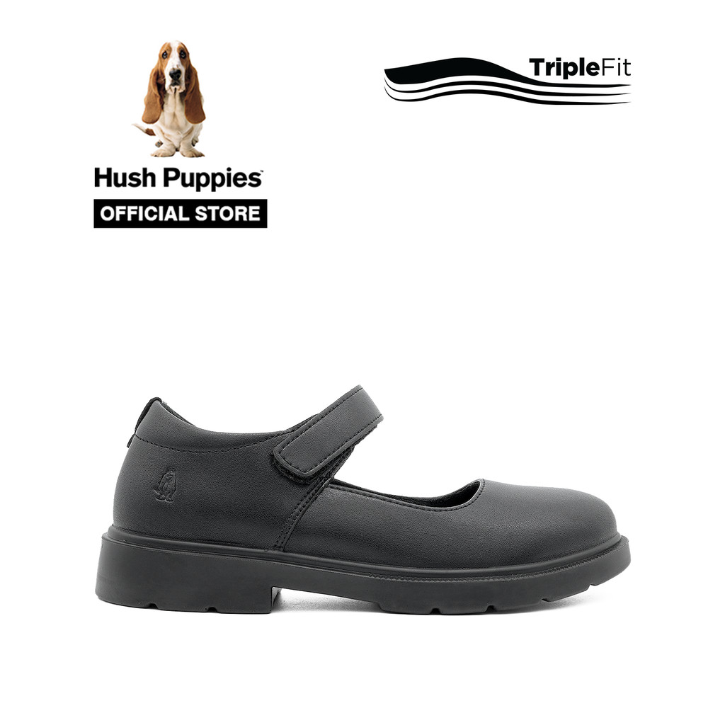 Hush Puppies Cindy Junior, Mary Jane Bambino, Nero, 28 EU
