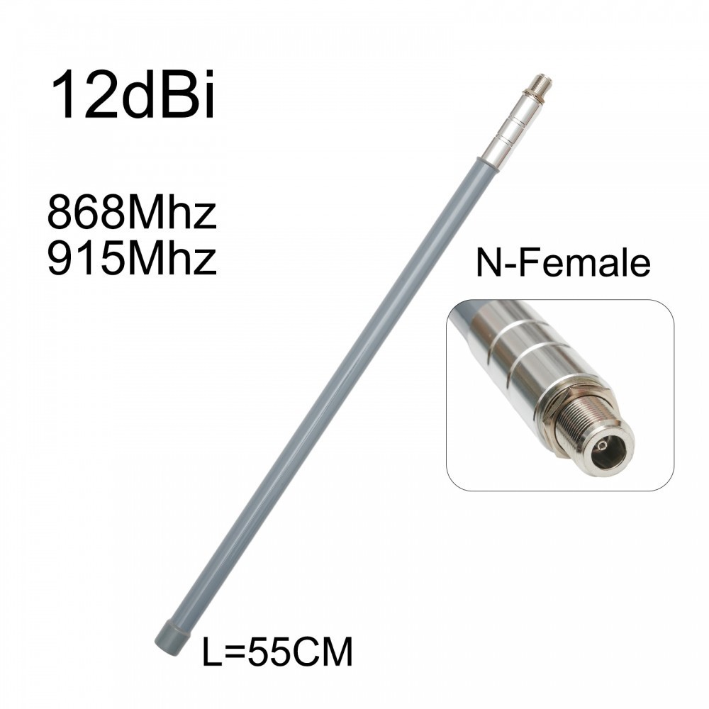 Antenna 868MHz 915MHz Aerial LORA N-Female Omni Fiberglass STARF Tuned ...