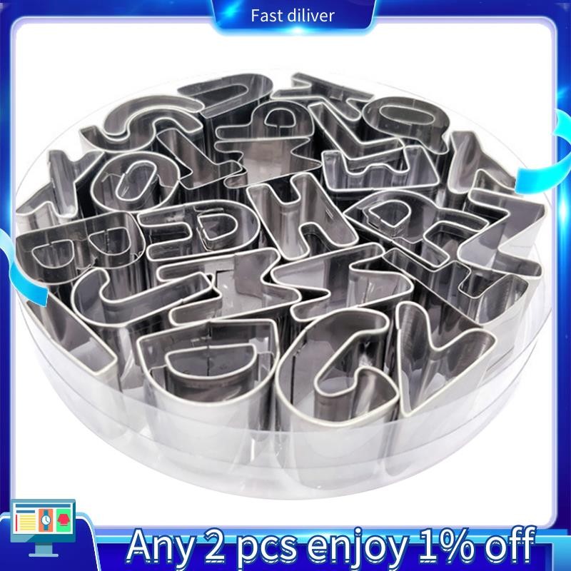 Stainless Steel Alphabet Letter Cookie Cutters Mold Biscuit Number ...