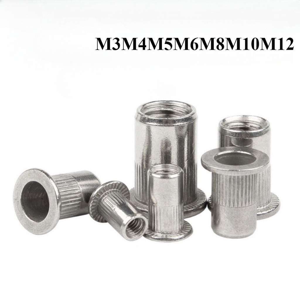 304 Stainless Steel Rivet Nut License Plate Nut M3M4M5M6M8M10M12 ...