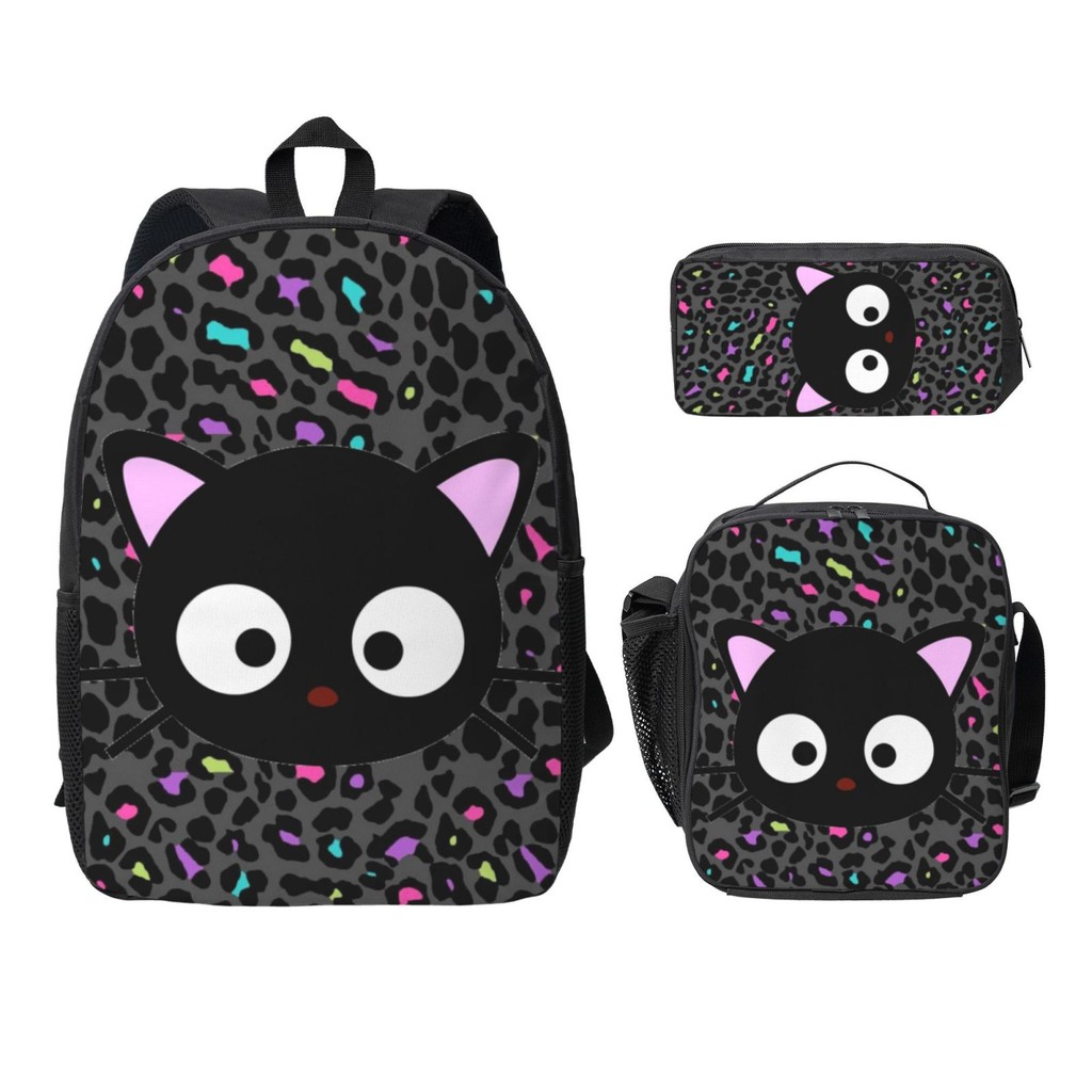 Sanrio Chococat Backpack 3-piece set large capacity children's backpack ...