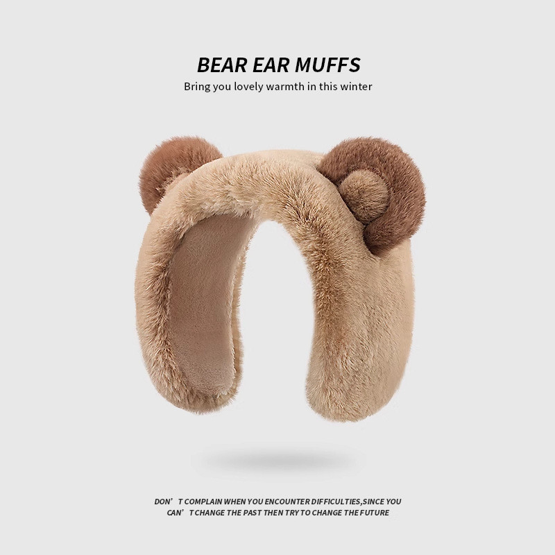 BEAR EAR MUFFS/Cartoon teddy bear warm earmuffs, cute new winter ...