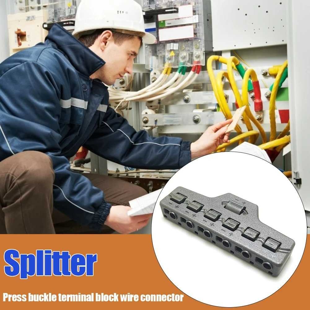 TOPCEI Splitter 6 Port Quick Connect LED Light Cable Connector - TP106 ...