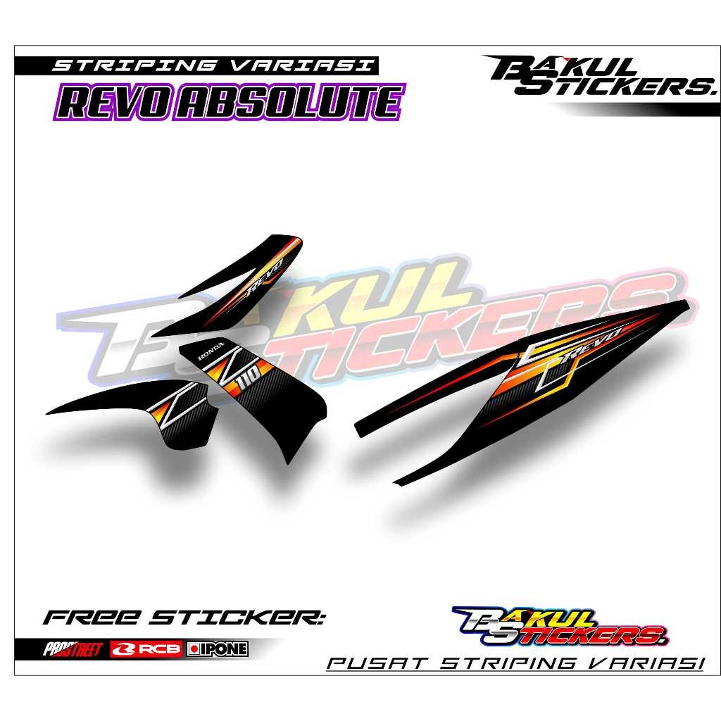 HONDA REVO ABSOLUTE VARIATION STRIPING / HONDA REVO ABSOLUTE MOTORCYCLE ...