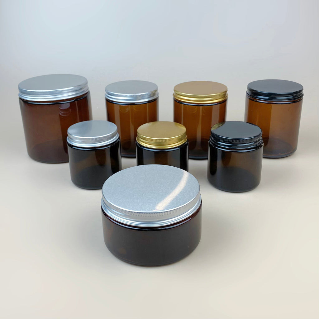 WHOLESALE Amber Glass Candle Jar 100ml / 200ml / 250ml / 500ml | Shopee ...