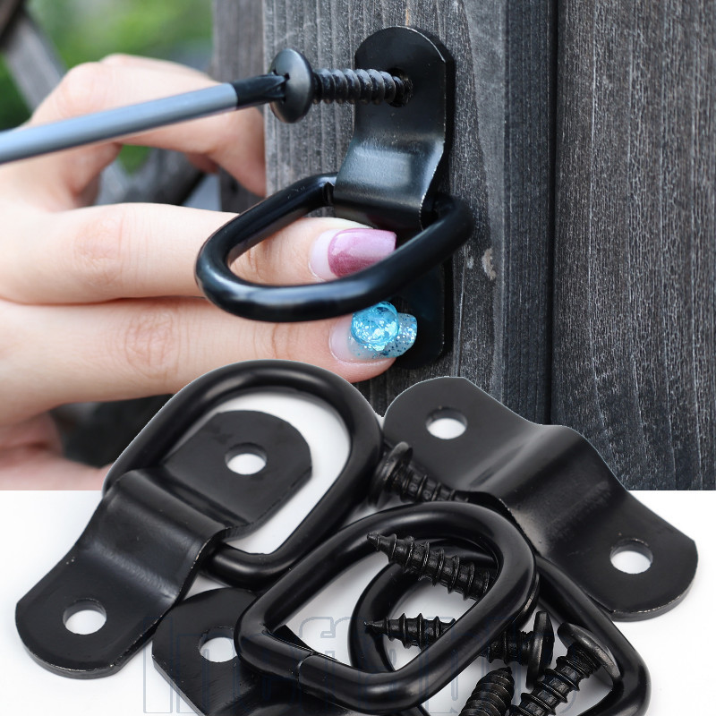 4Pcs Stainless Steel D-type Car Pull Ring Hook - Anti Falling Cargo Tie ...