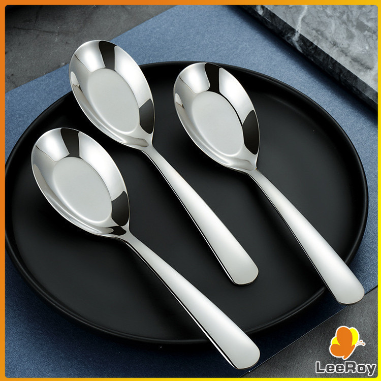 LRY High Quality Stainless Steel Soup Spoons Household Dinner Teaspoons ...