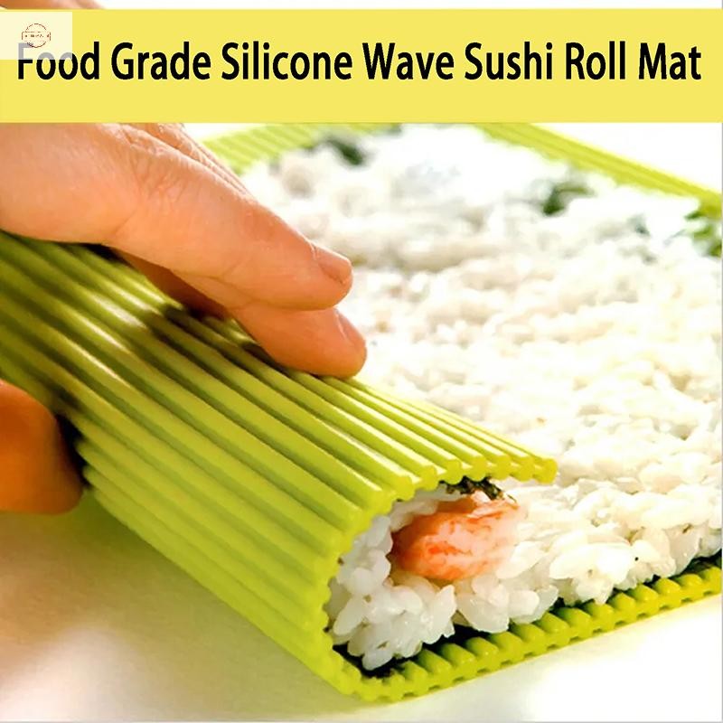 Sun Diy Silicone Sushi Roller Mats Washable Reusable Sushi Roll Mold ...