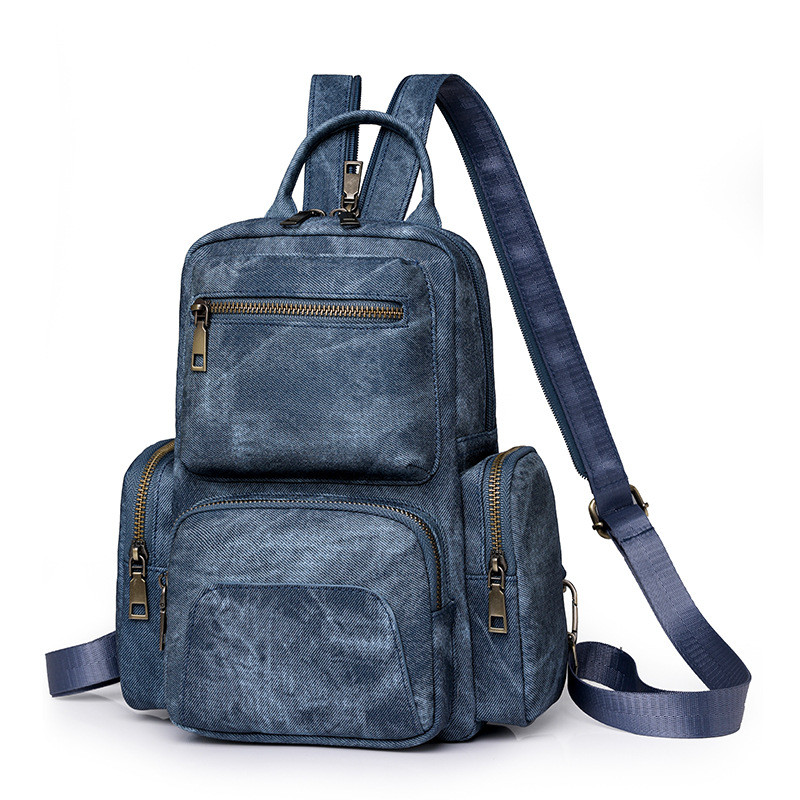 Customized Retro PU Small Backpack Outdoor Leisure Travel Chest Bag ...