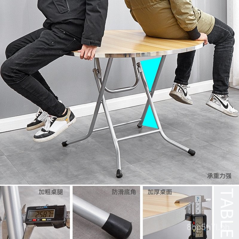 Folding Table Dining Table Simple Dining Table Household Eating Table ...