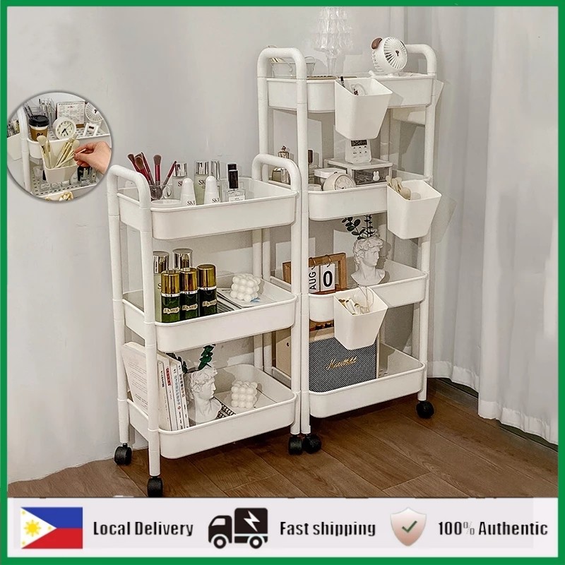 3/4/5 Layers Trolley Storage Rack Kitchen Trolley Cart Storage Rack ...