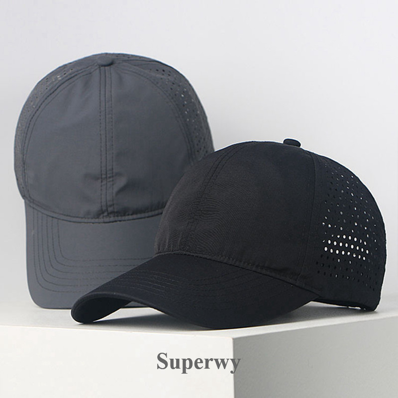 WY Men's Breathable Run Hat Quick Dry Sport Cap Reflective Safety Mesh ...