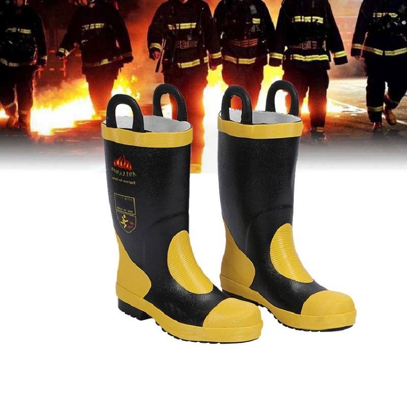 Fireman Fire Boots Waterproof High Temperature Resistant 40-44# Fireman ...