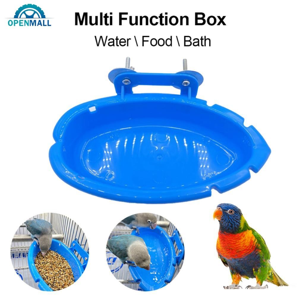 OPENMALL Pet Bird Baths Tub Parrot Cage Hanging Shower Bathing Box Bird ...
