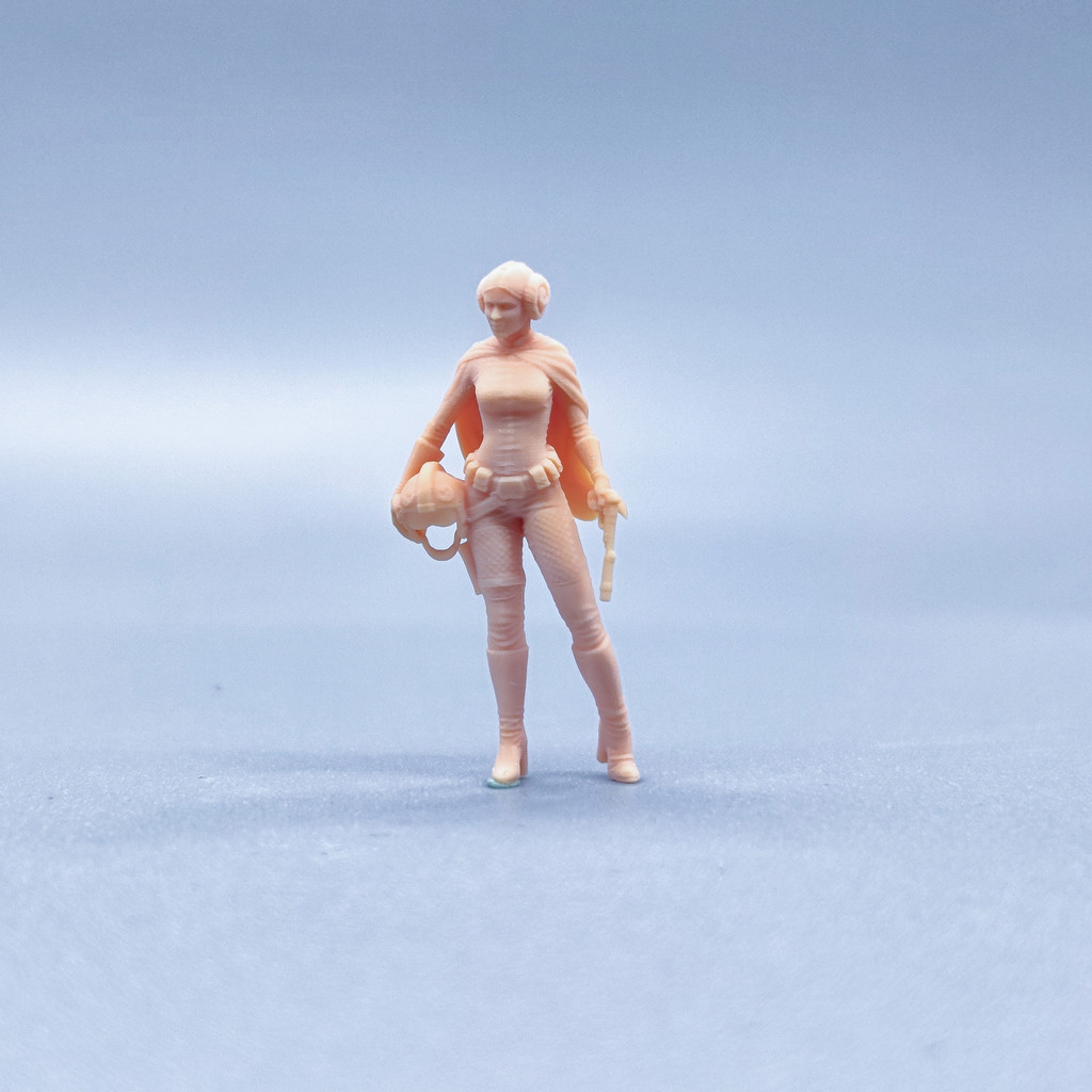 [Uh Hum Model] 1: 64 Doll 1: 43 Miniature White Model Star Wars Leia ...