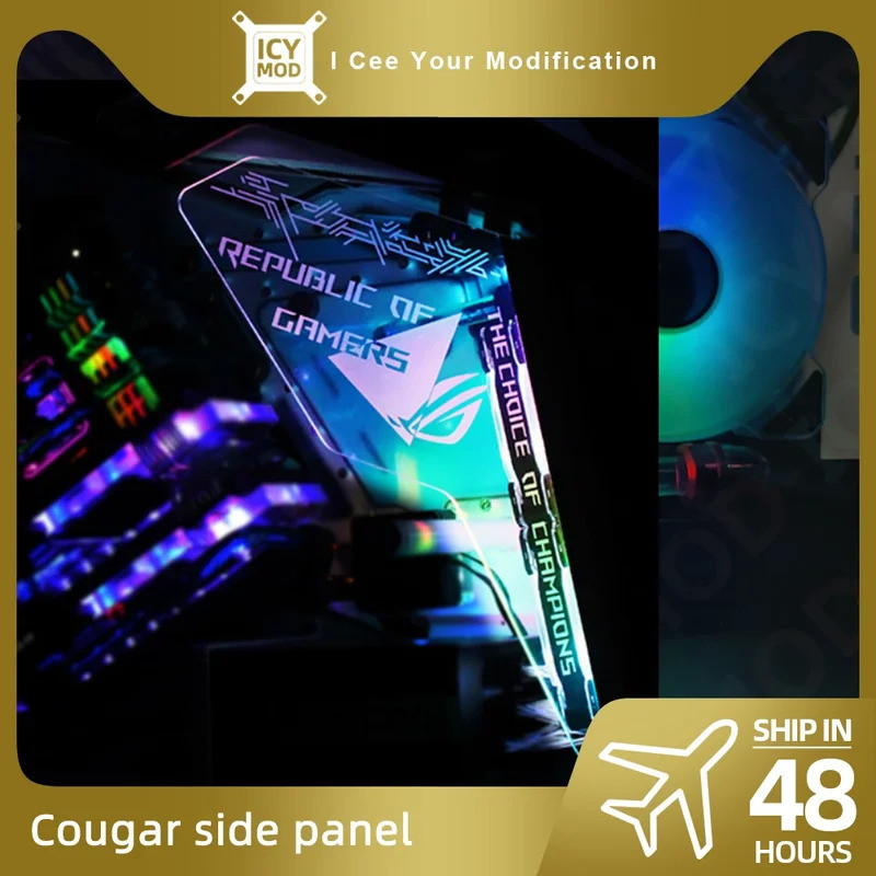 COUGAR Conqueror MOD Panel Transperant Chassis Plate Customize Side ...