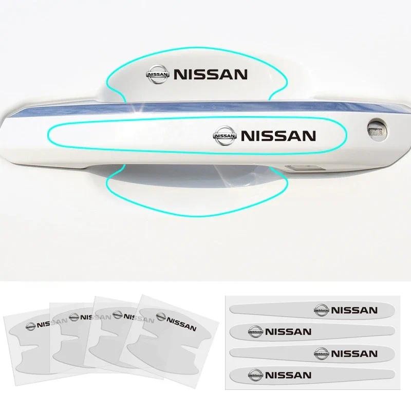 8PCS Car Door Bowl Handle Stickers for Nissan Nismo Tiida Navara Nismo ...