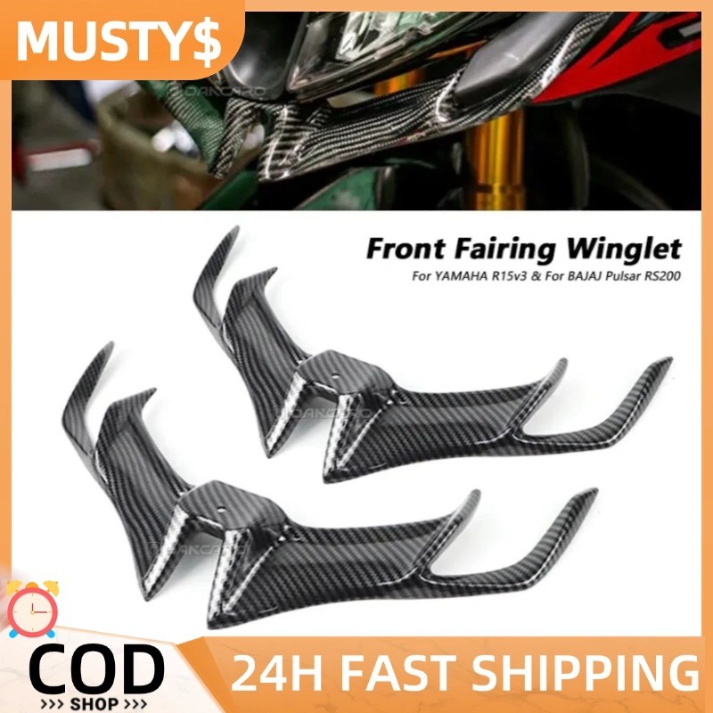 ABS Front Fairing Winglets Aerodynamic ProtectionsGuard Cover ...