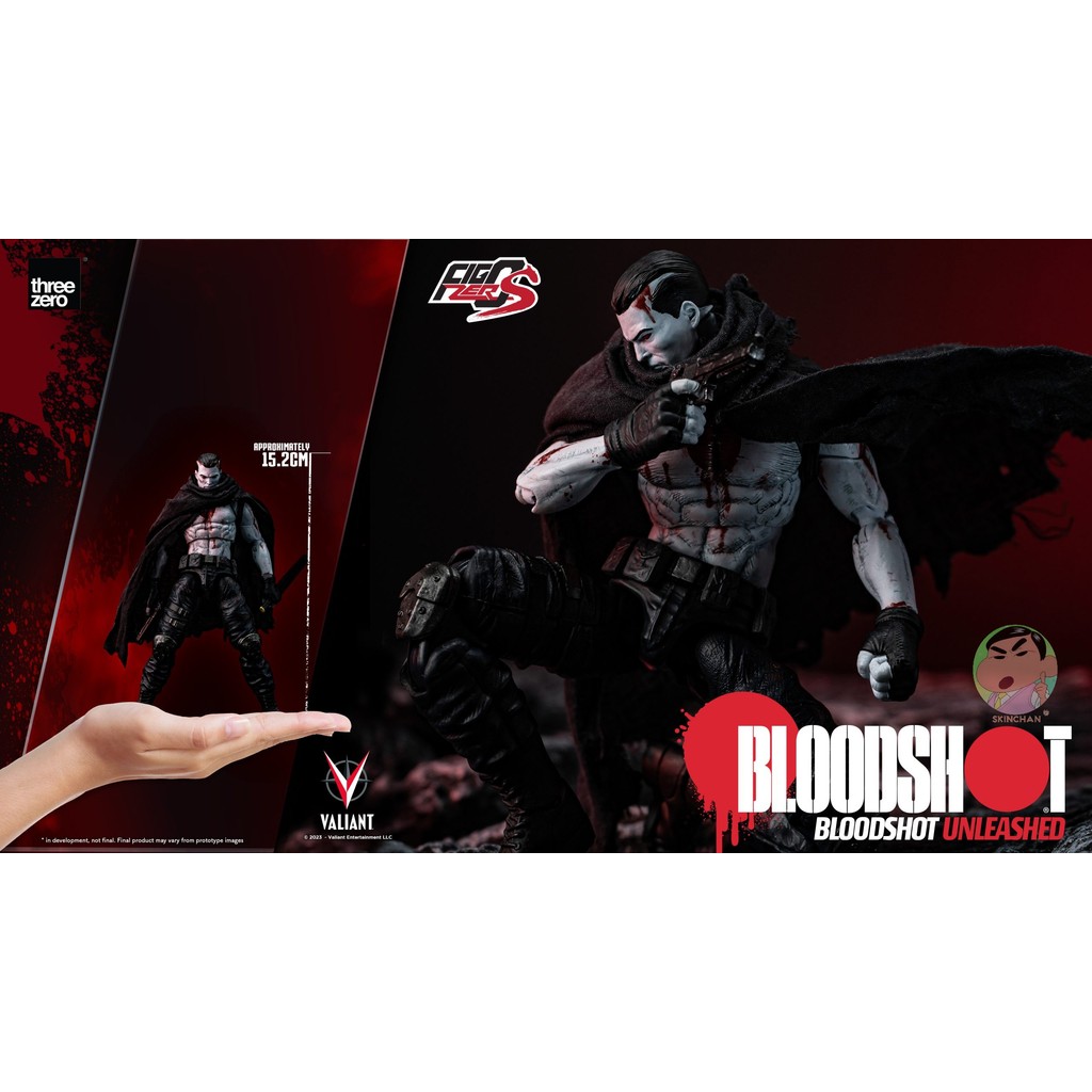 Threezero - Valiant - FigZero S Bloodshot 1/12 Scale Action Figure (Net