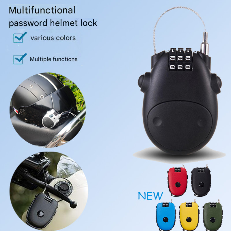 Telescopic Wire Rope Steel Cable Code Lock Suitcase Car Sled Motorcycle ...
