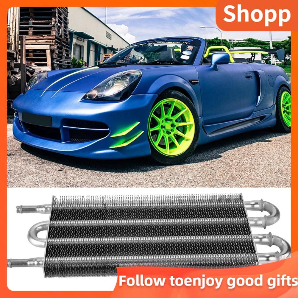 Shopp aluminum radiator Car 4 Row Remote Transmission Oil Cooler Kit ...
