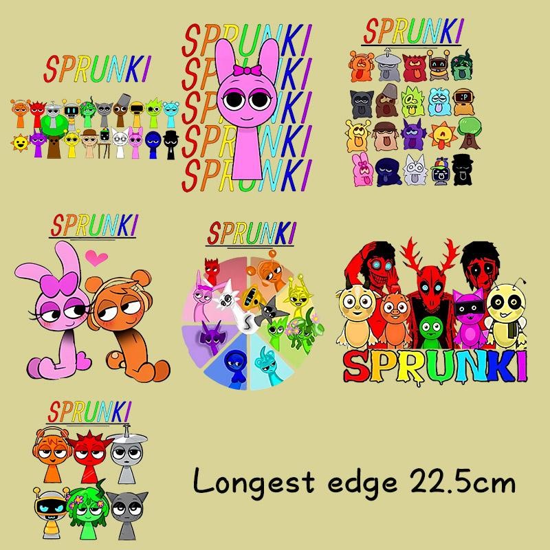 Incredibox Sprunki Patches Stickers Iron on Transfers for Clothes ...
