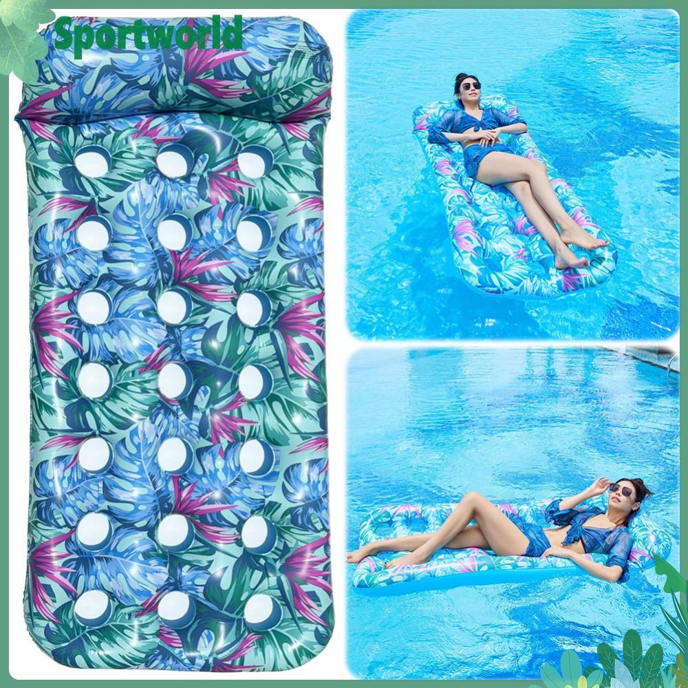 Pool Floats Lounger Pool Floaties with Headrest Pool Beach Boat ...