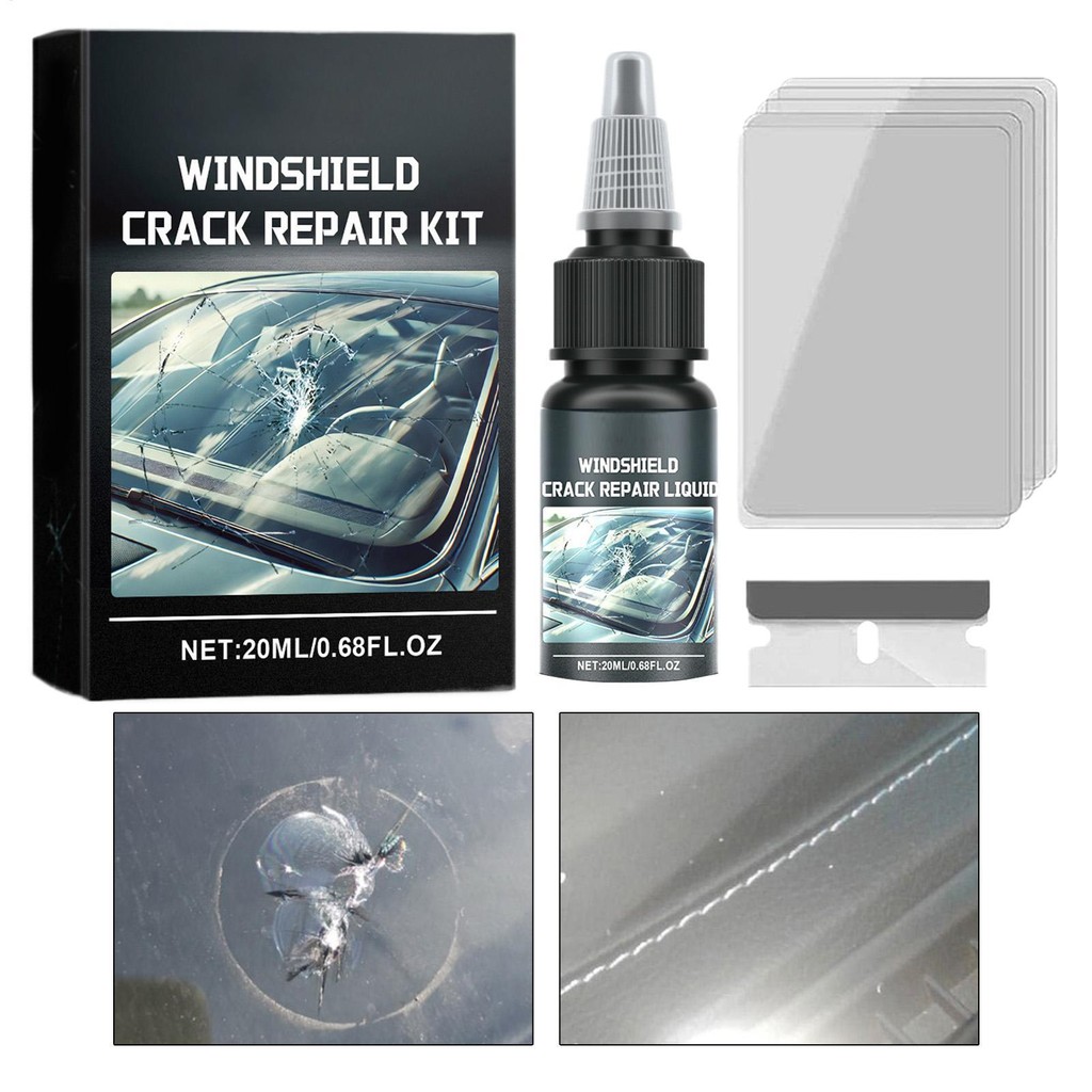 Car Windshield Repair Kit Auto Windshield Scratch Remover Kit Powerful Windshield Chip Repair