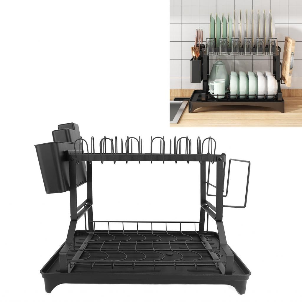 Bestchoices Kitchen Counter Dish Drying Rack 2 Tier Effective with ...