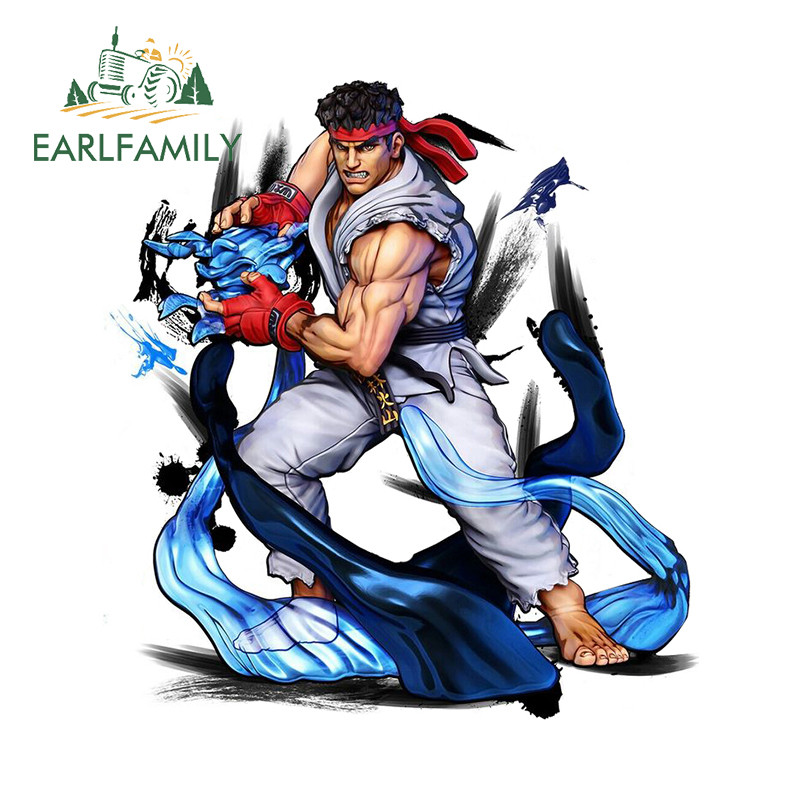 EARLFAMILY For Fighter Ryu Arcade Cool Car Stickers Amazing Martial ...