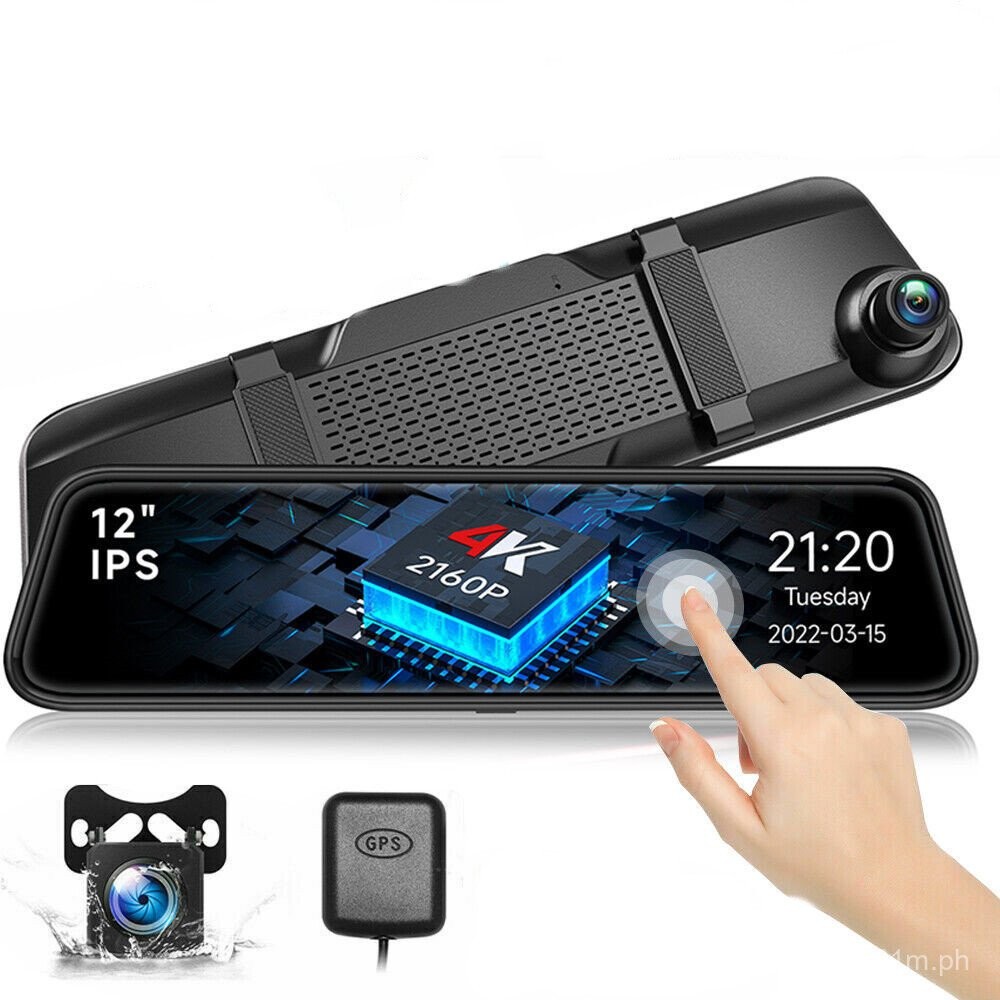 Streaming Smart Rearview Mirror12Full Screen Front and Rear Double ...