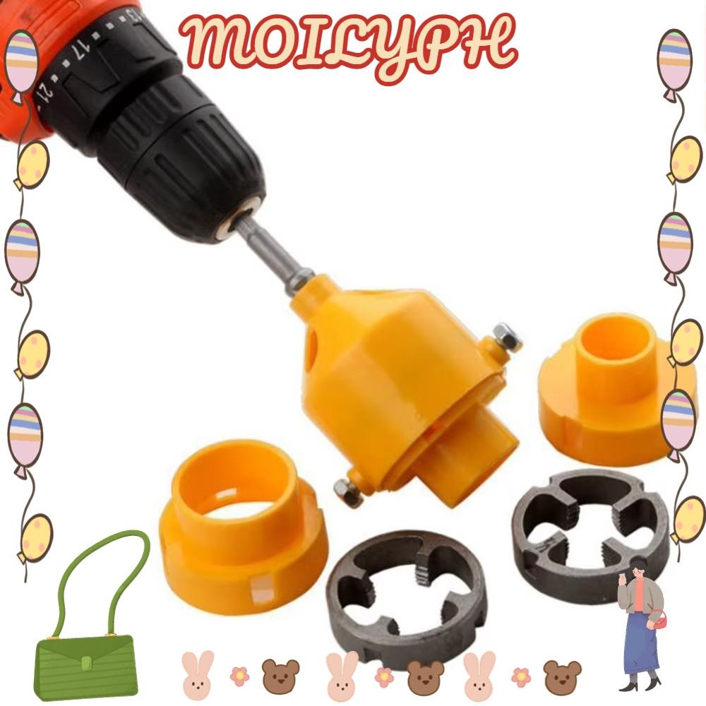 MOILYGOODS 7pcs Water Pipe Thread Plate Set, 1/2" 3/4" And 1" Round PVC ...