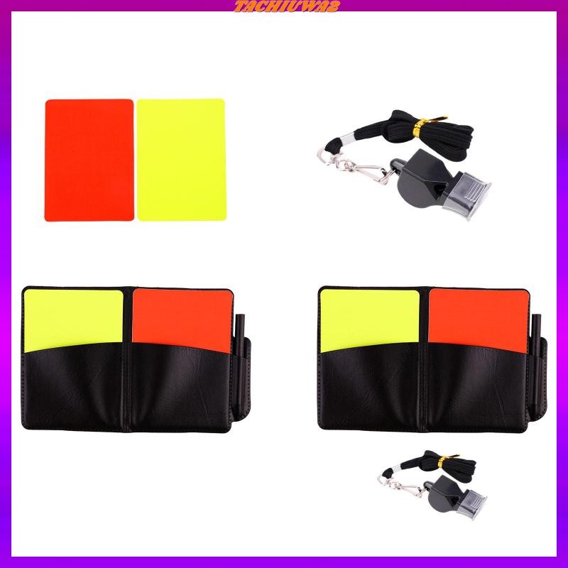 [Tachiuwa2] Soccer Referee Cards Set Referee Accessories Red Card and ...