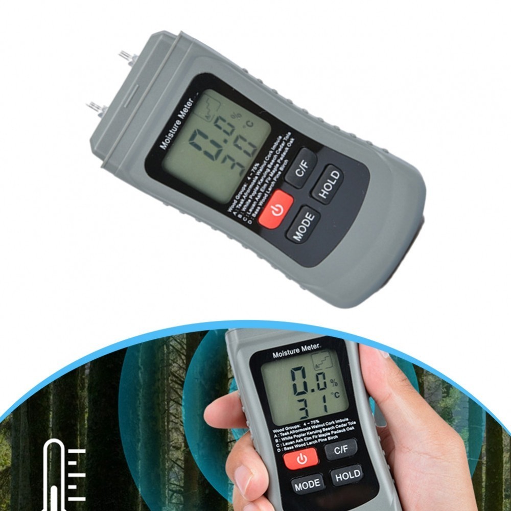 Floor Humidity Detector with HD Backlight for Wood and Paper ...